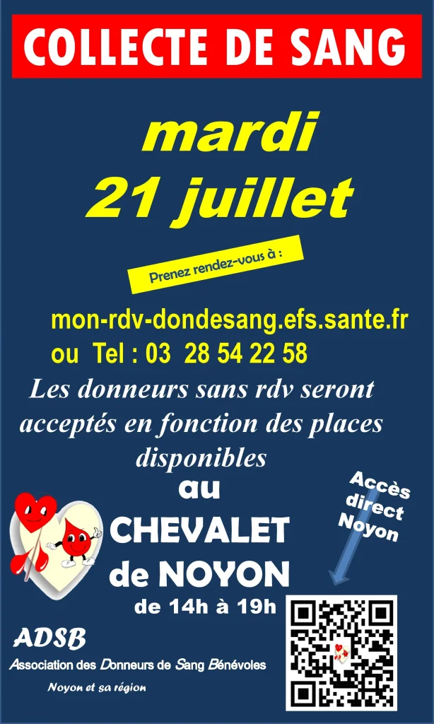 Lire la suite de l'actualité Don de sang 🩸