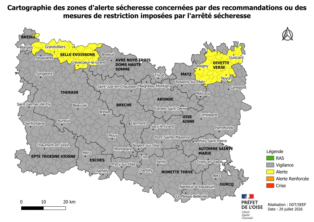 Lire la suite de l'actualité Vigilance sécheresse